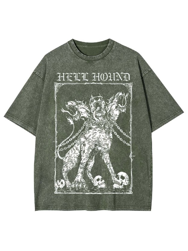 The Cerberus Unleashed Washed Tshirt