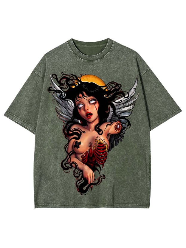 FALLEN ANGEL OF DESPAIR WASHED TSHIRT