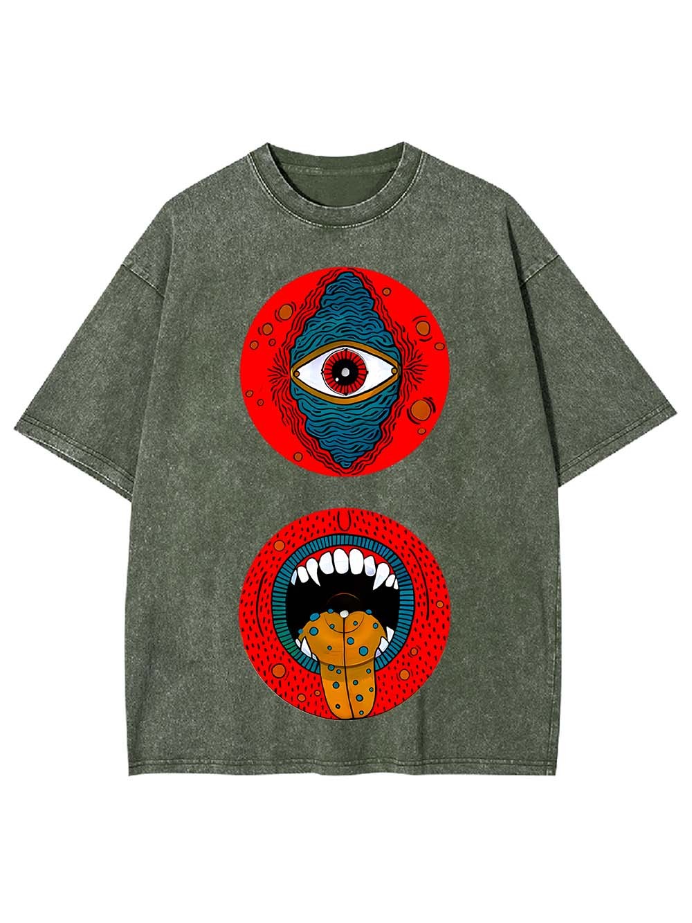 Eye and Mouth Realms Washed Tshirt