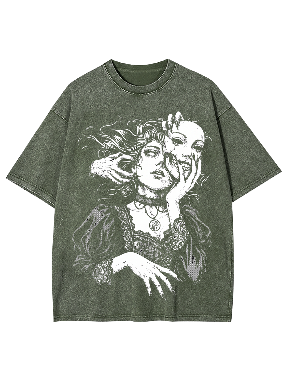 DESIRE MASK GIRL WASHED TSHIRT