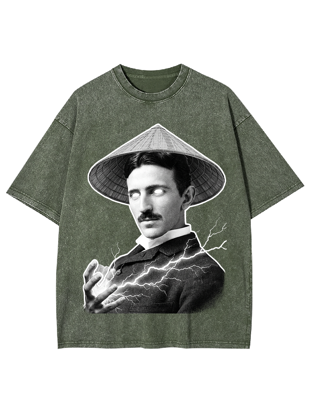 ELECTRIC MYSTIC IN CONICAL HAT WASHED TSHIRT