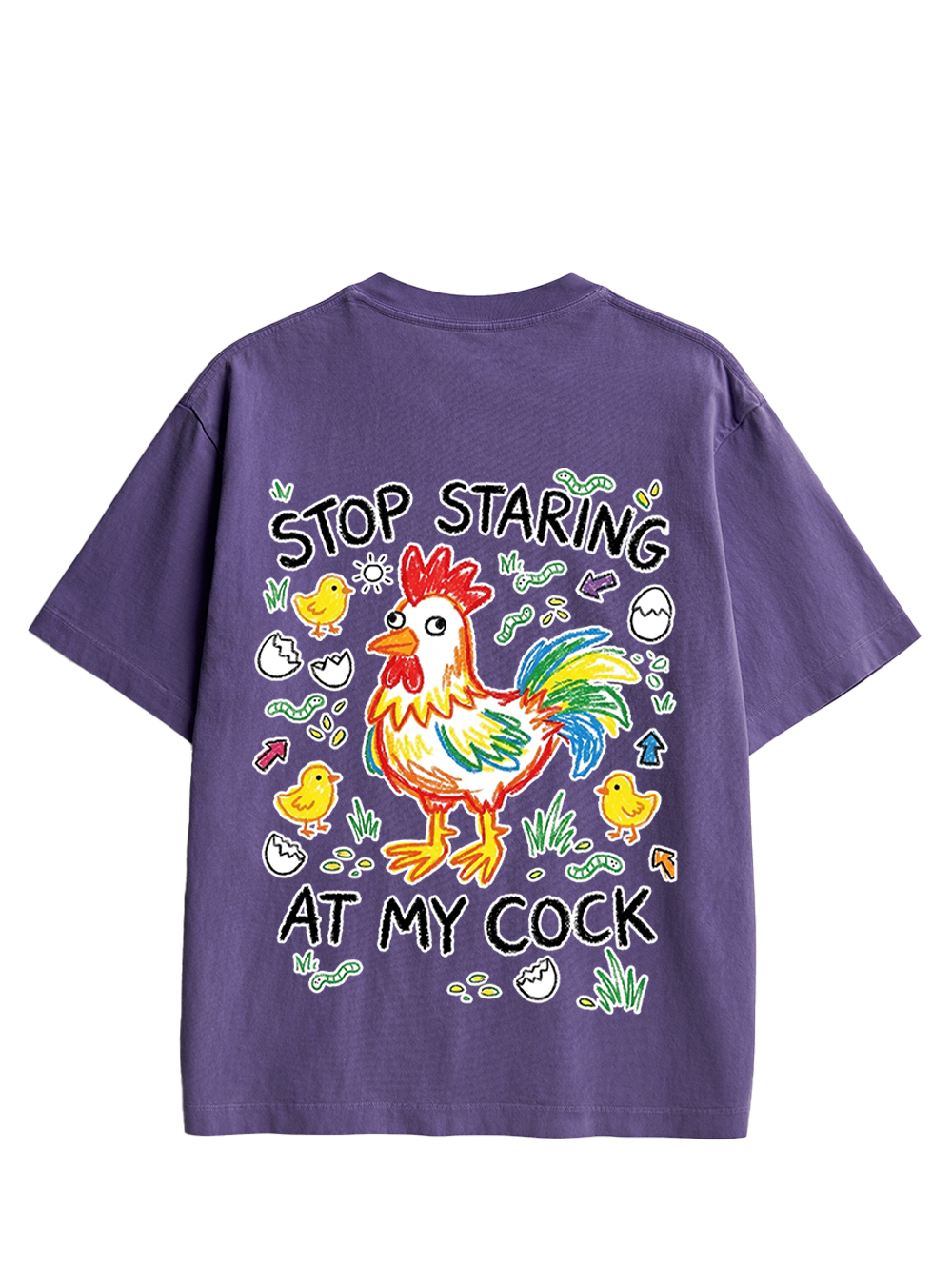 STOP STARING DOUBLE SIDED PRINT WASHED TSHIRT