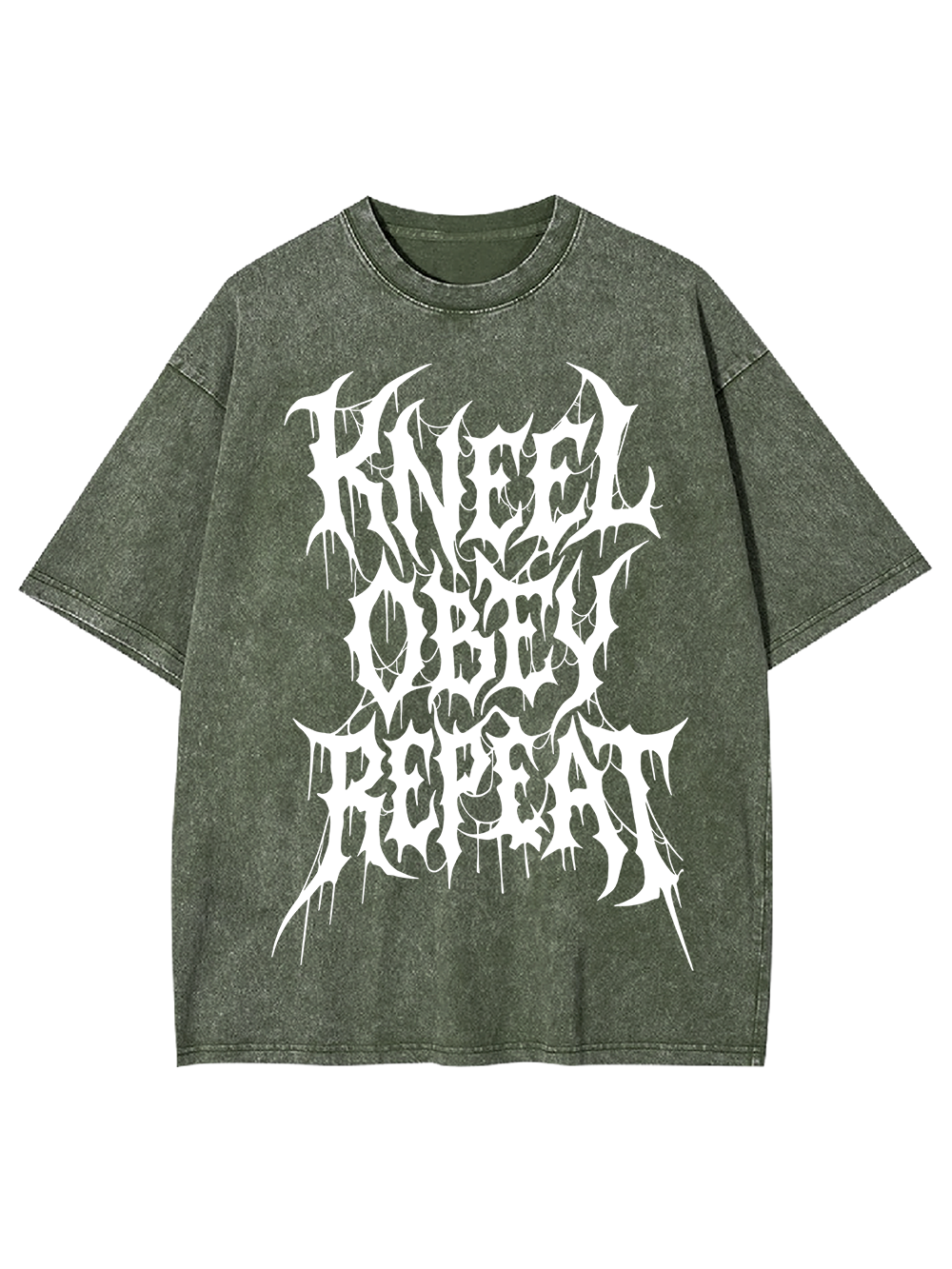 KNEEL OBEY REPEAT WASHED TSHIRT