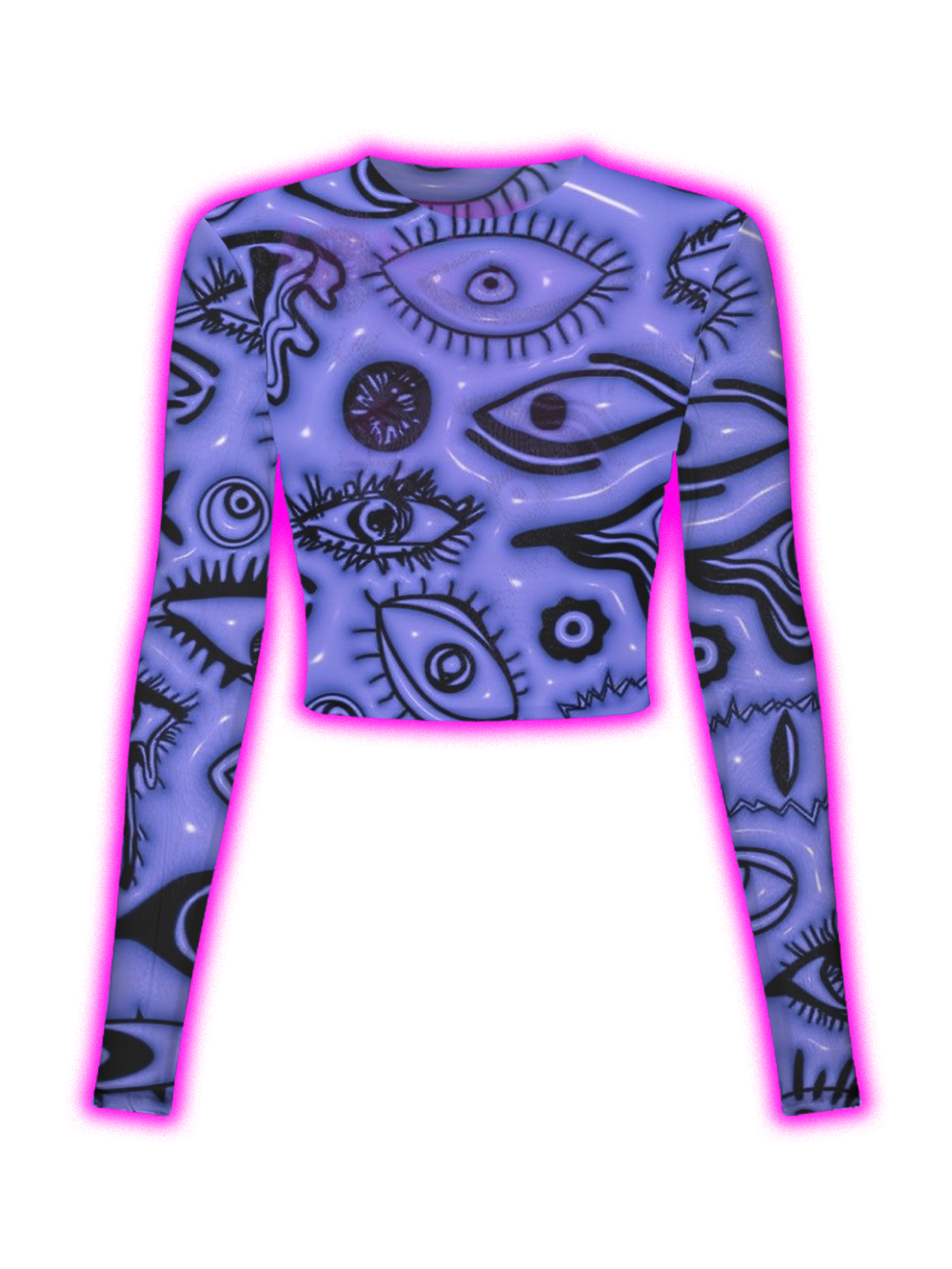 TRIPPY ALL SEEING EYE MESH TOP
