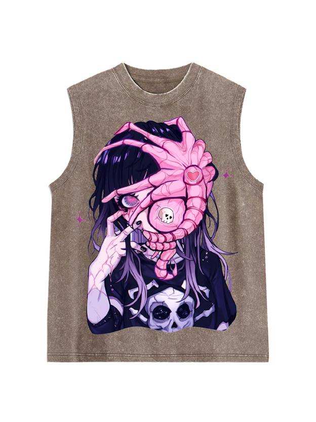 Alien Embrace Washed Tank Top