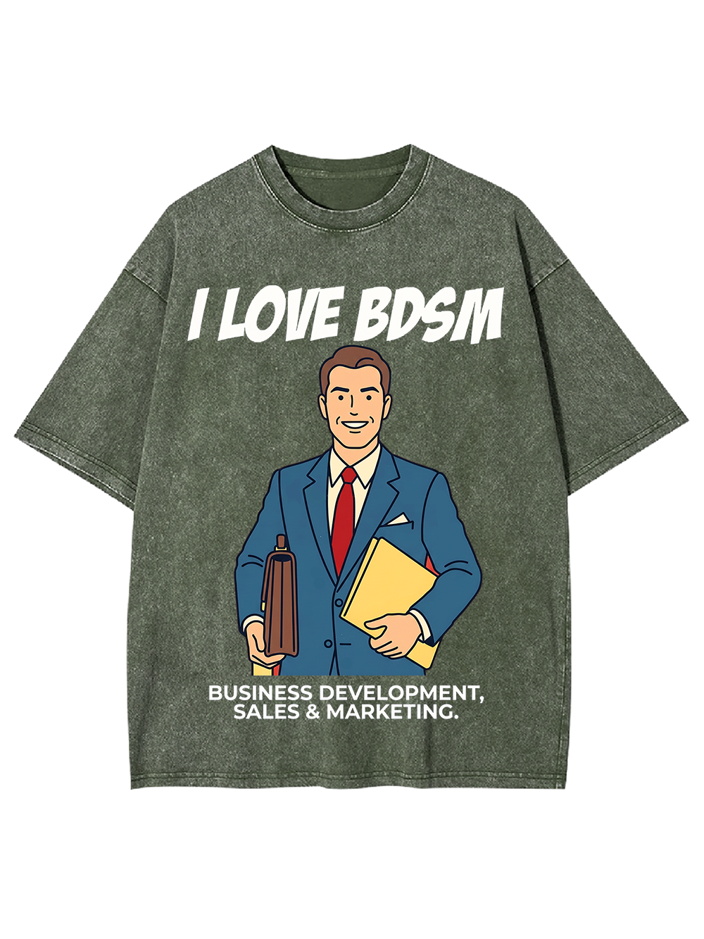 I LOVE BDSM WASHED TSHIRT
