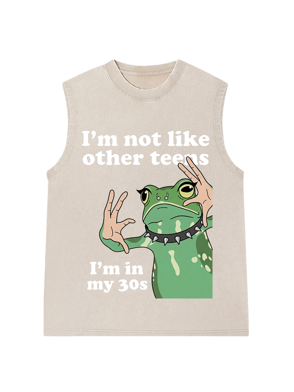 I’M NOT LIKE OTHER TEENS I’M IN MY 30S WASHED TANK TOP