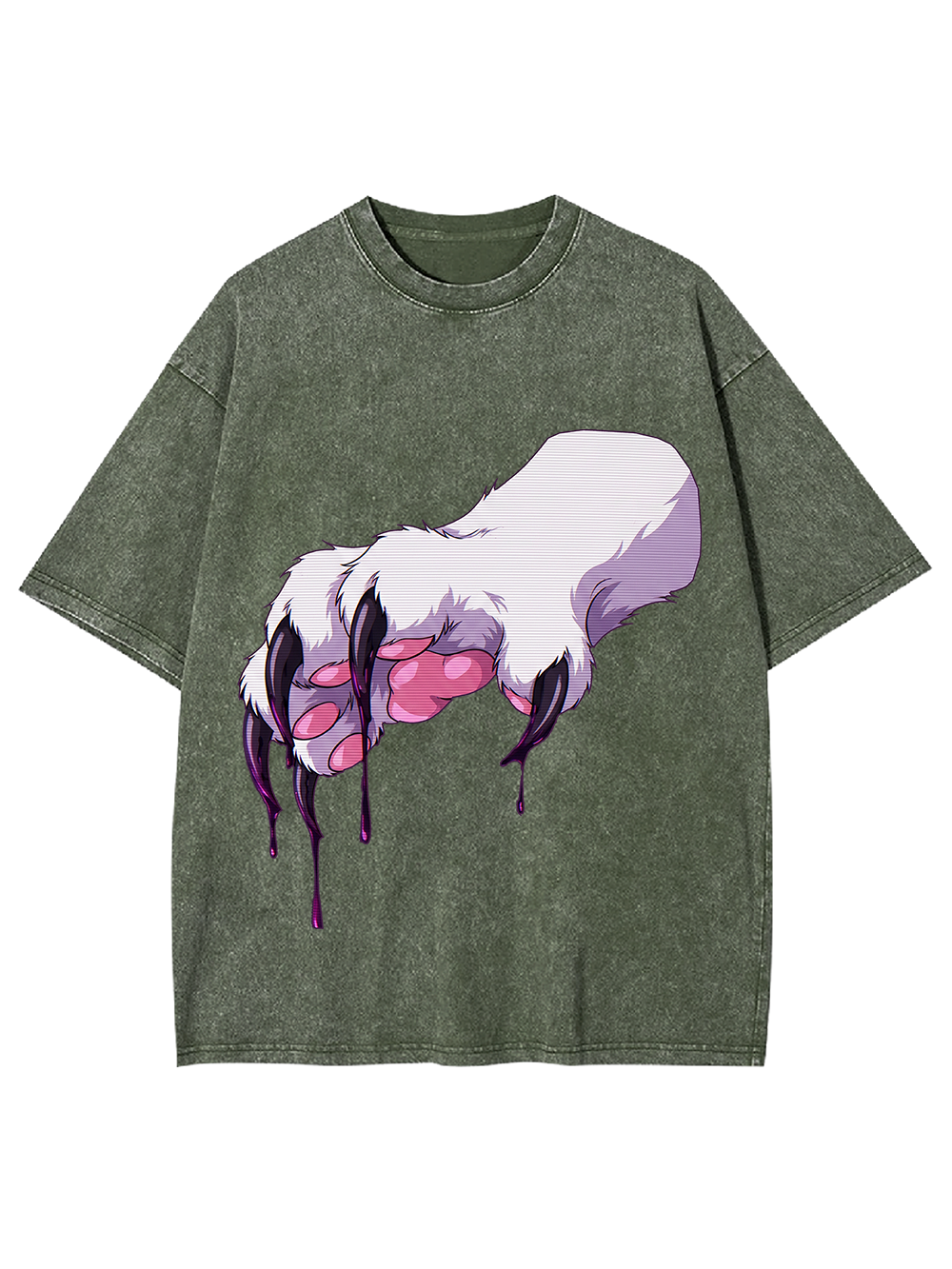 VAMPIRE KITTY CLAW WASHED TSHIRT
