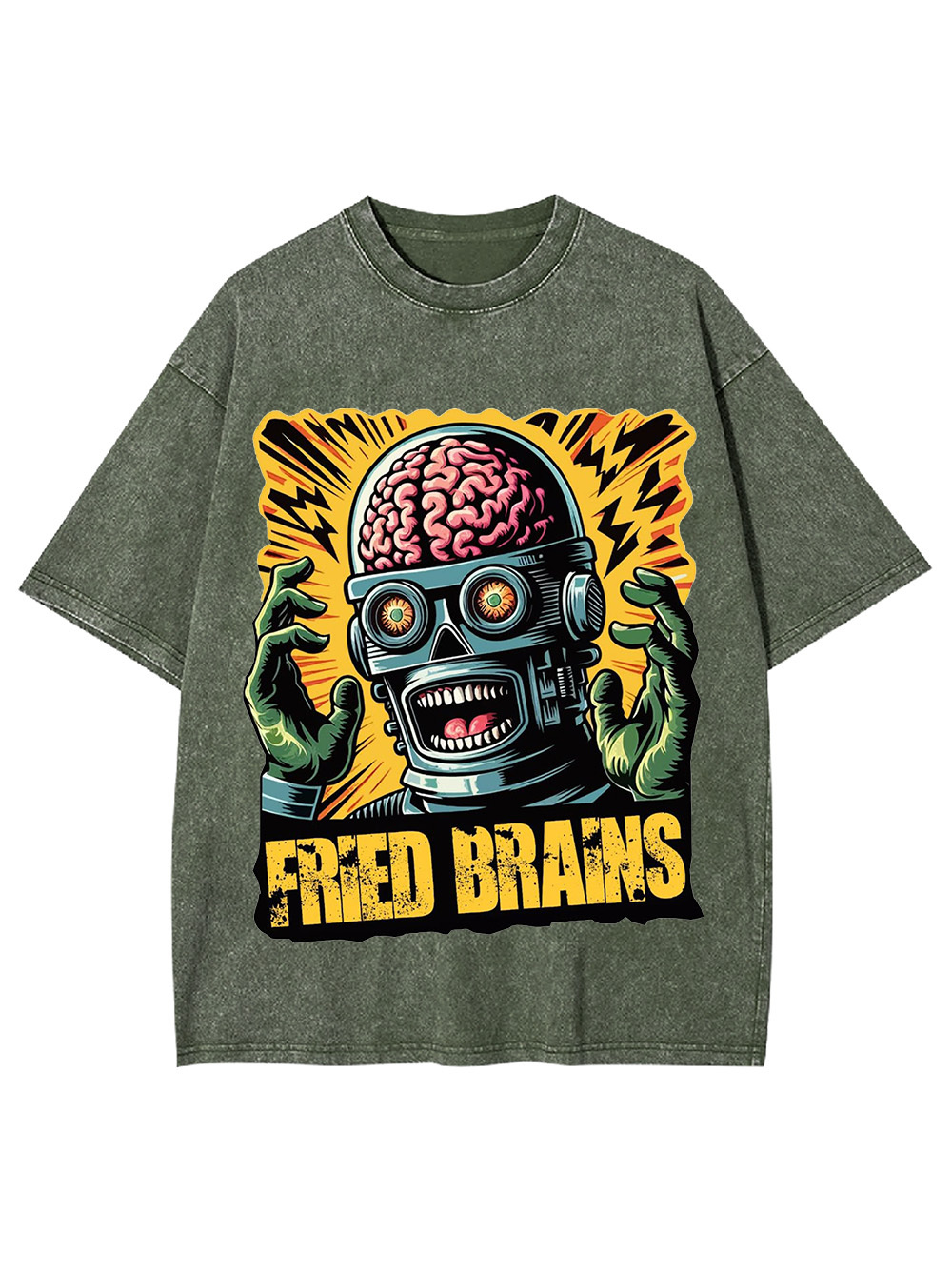 FRIED BRAINS WASHED TSHIRT