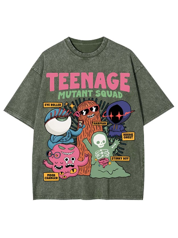 Teenage Mutant Squad Washed Tshirt