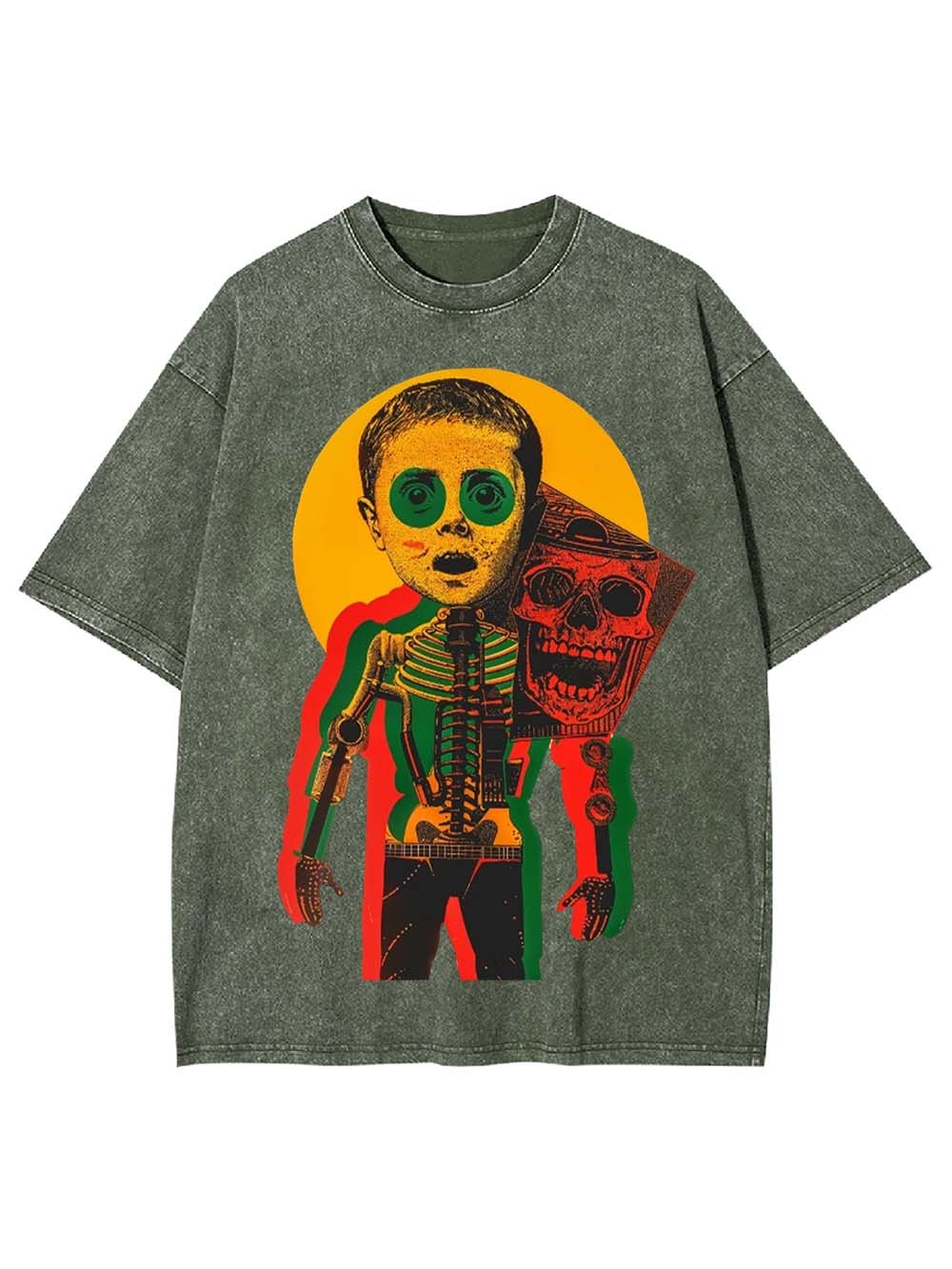 Mechanical Body Washed Tshirt