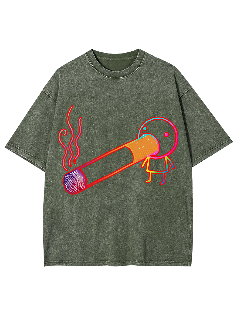 SMOKING HEAD WASHED TSHIRT