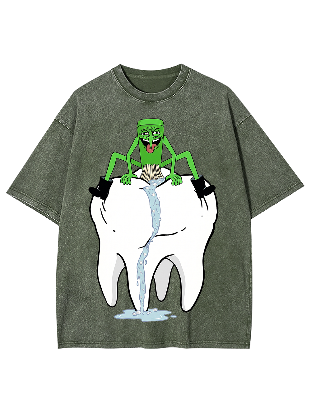 TOOTH WATERFALL GREMLIN WASHED TSHIRT