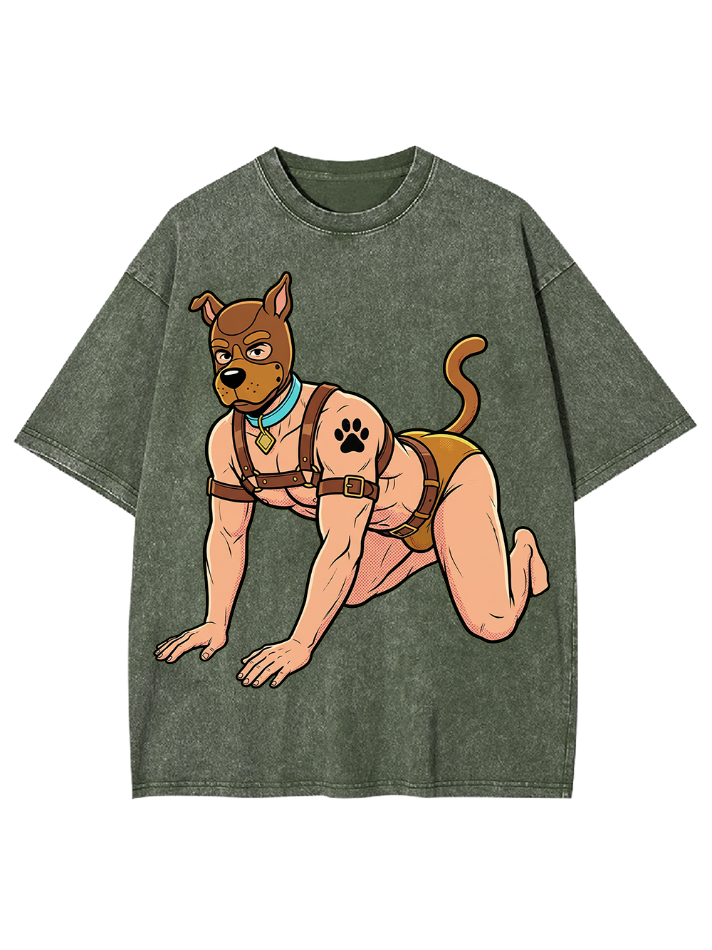 HUMAN PUP PLAY WASHED TSHIRT