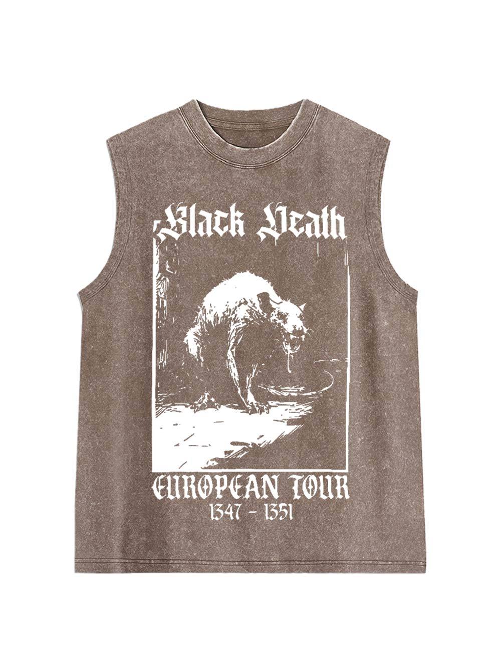 Black Death Washed Tank Top