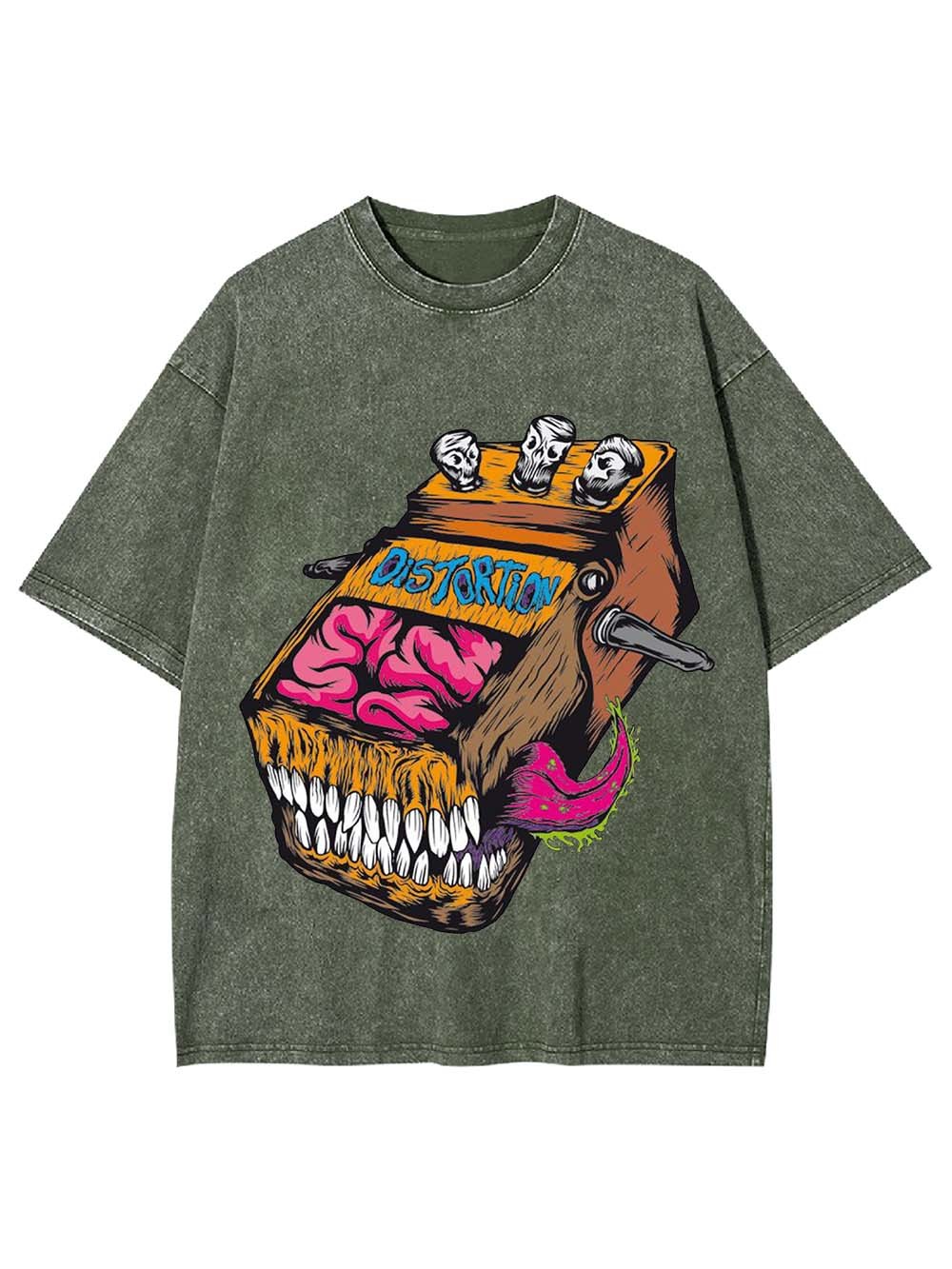 BRAIN DISTORTION DEVICE WASHED TSHIRT