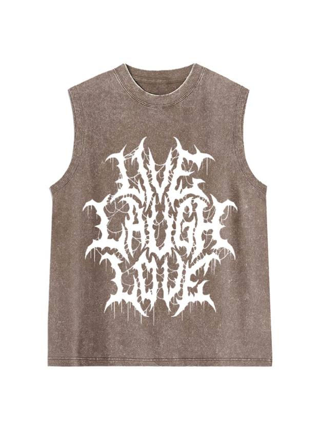 Live Laugh Love Washed Tank Top