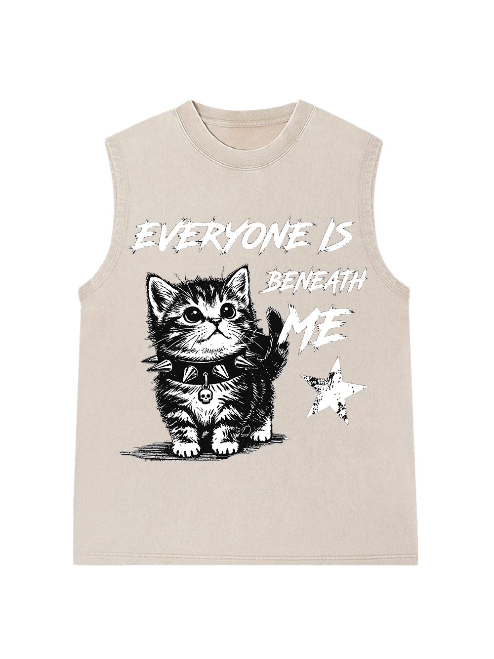 EVERYONE IS BENEATH ME WASHED TANK TOP