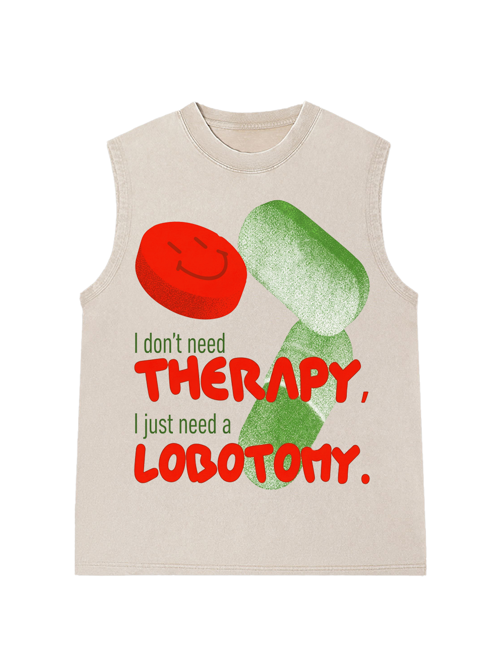 RETRO MEDS WASHED TANK TOP