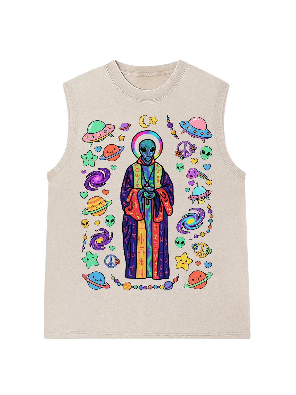 COSMIC SAINT WASHED TANK TOP