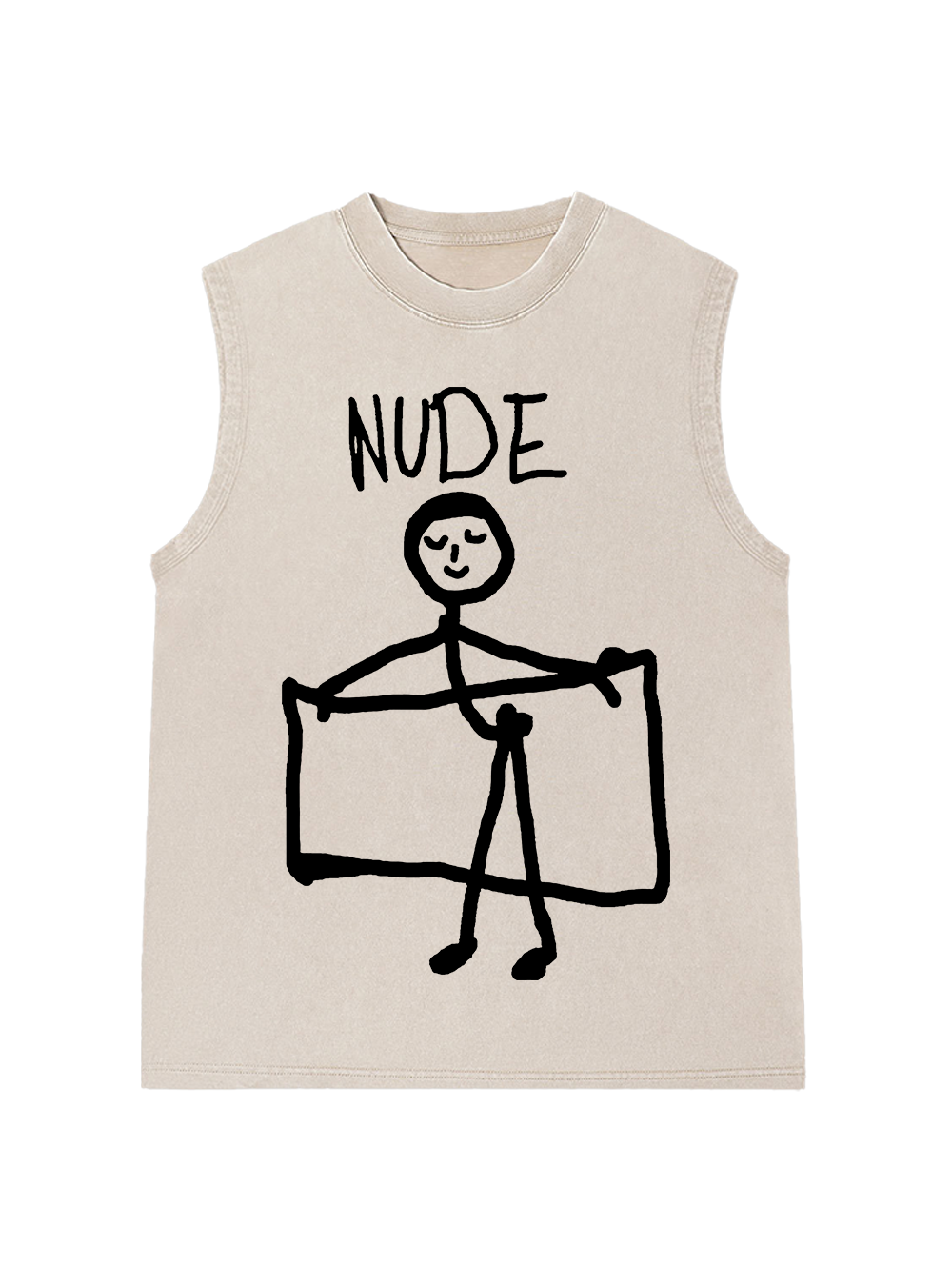 NUDE WASHED TANK TOP