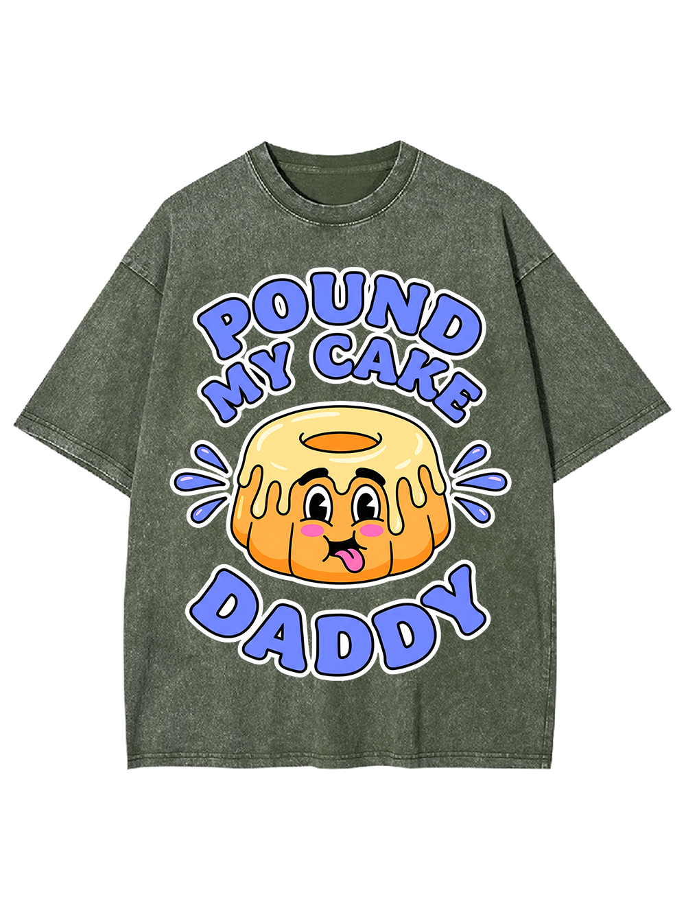 POUND MY CAKE DADDY WASHED TSHIRT