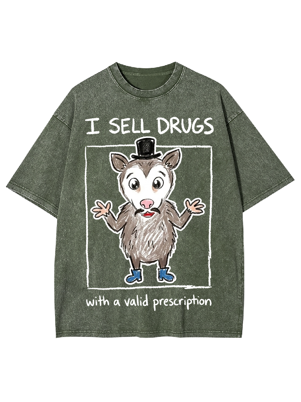 I SELL DRUGS WITH A VALID PRESCRIPTION WASHED TSHIRT
