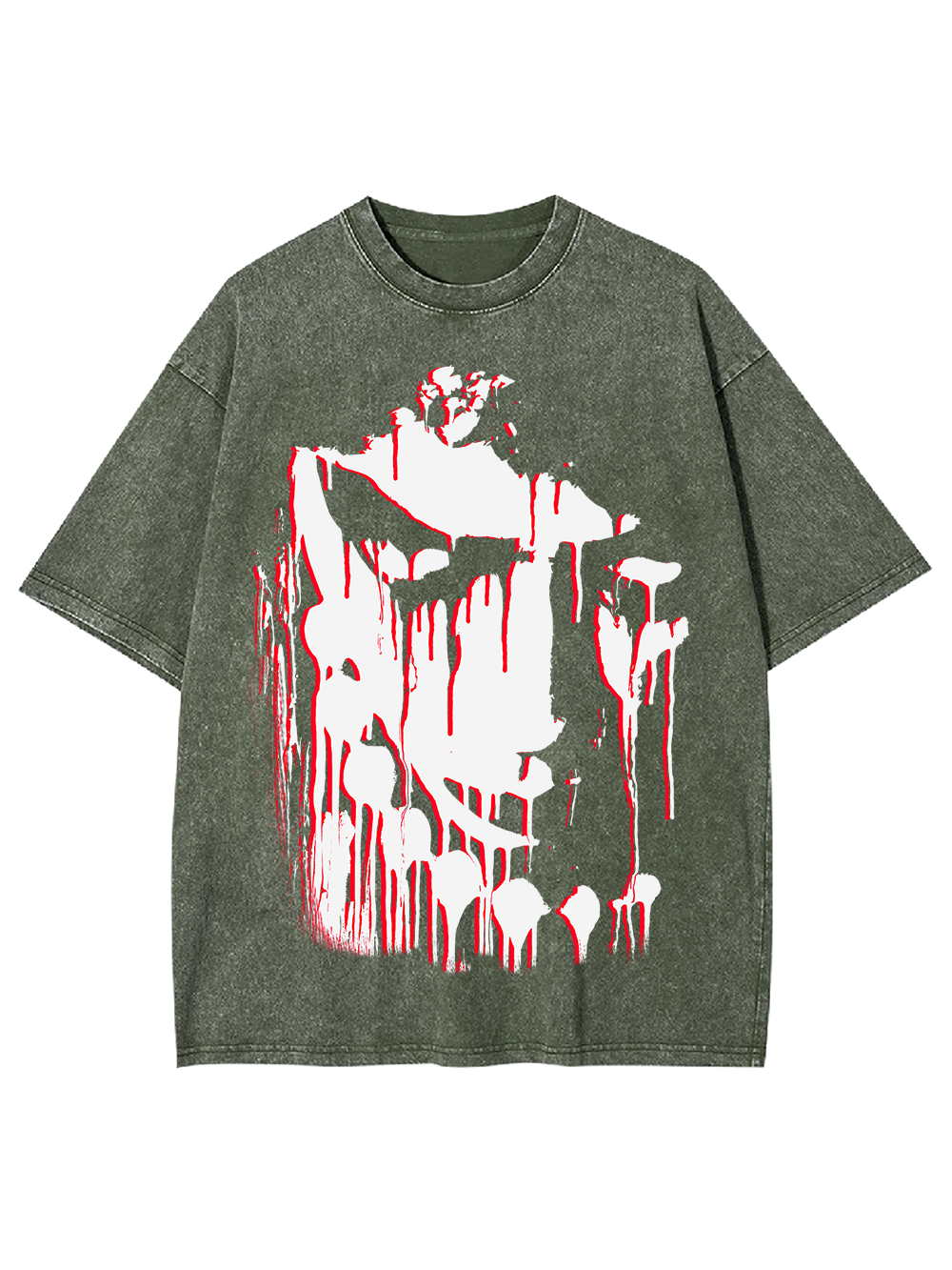 BLOODY DRIPPING FACE WASHED TSHIRT