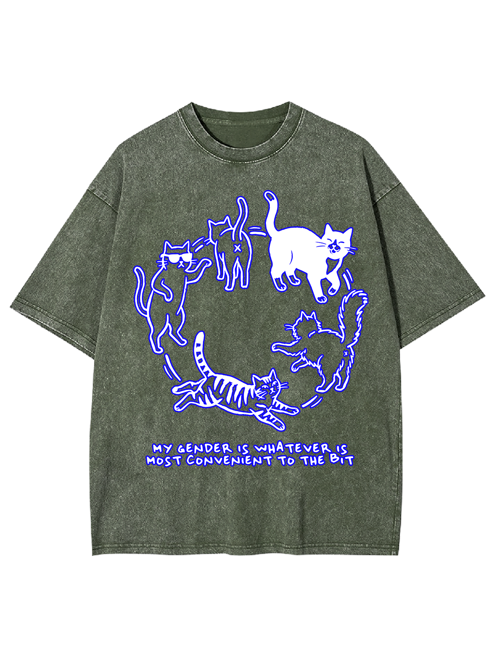 MY GENDER IS WHATEVER IS MOST CONVENIENT TO THE BIT AAA WASHED TSHIRT