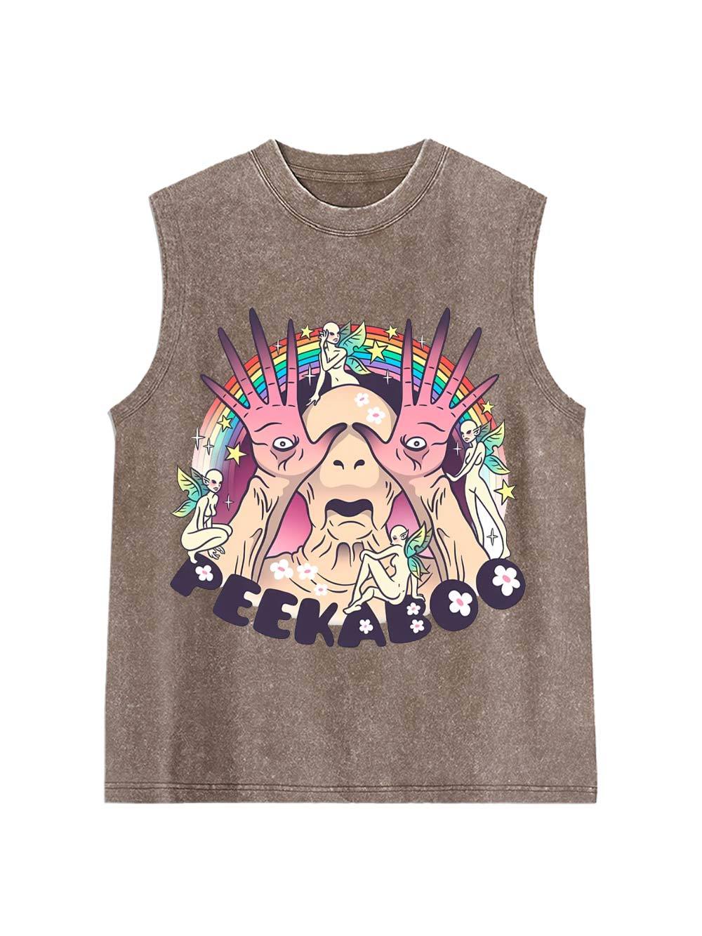 Peekaboo Washed Tank Top