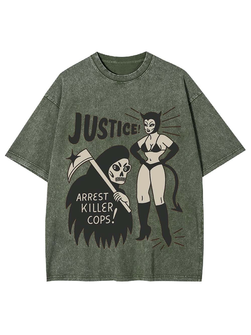 JUSTICE! WASHED TSHIRT