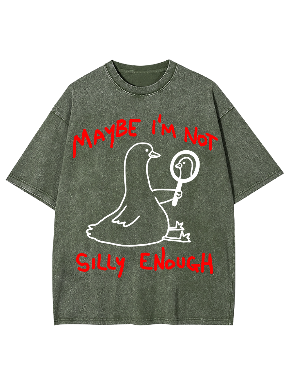 MAYBE I’M NOT SILLY ENOUGH AAA WASHED TSHIRT