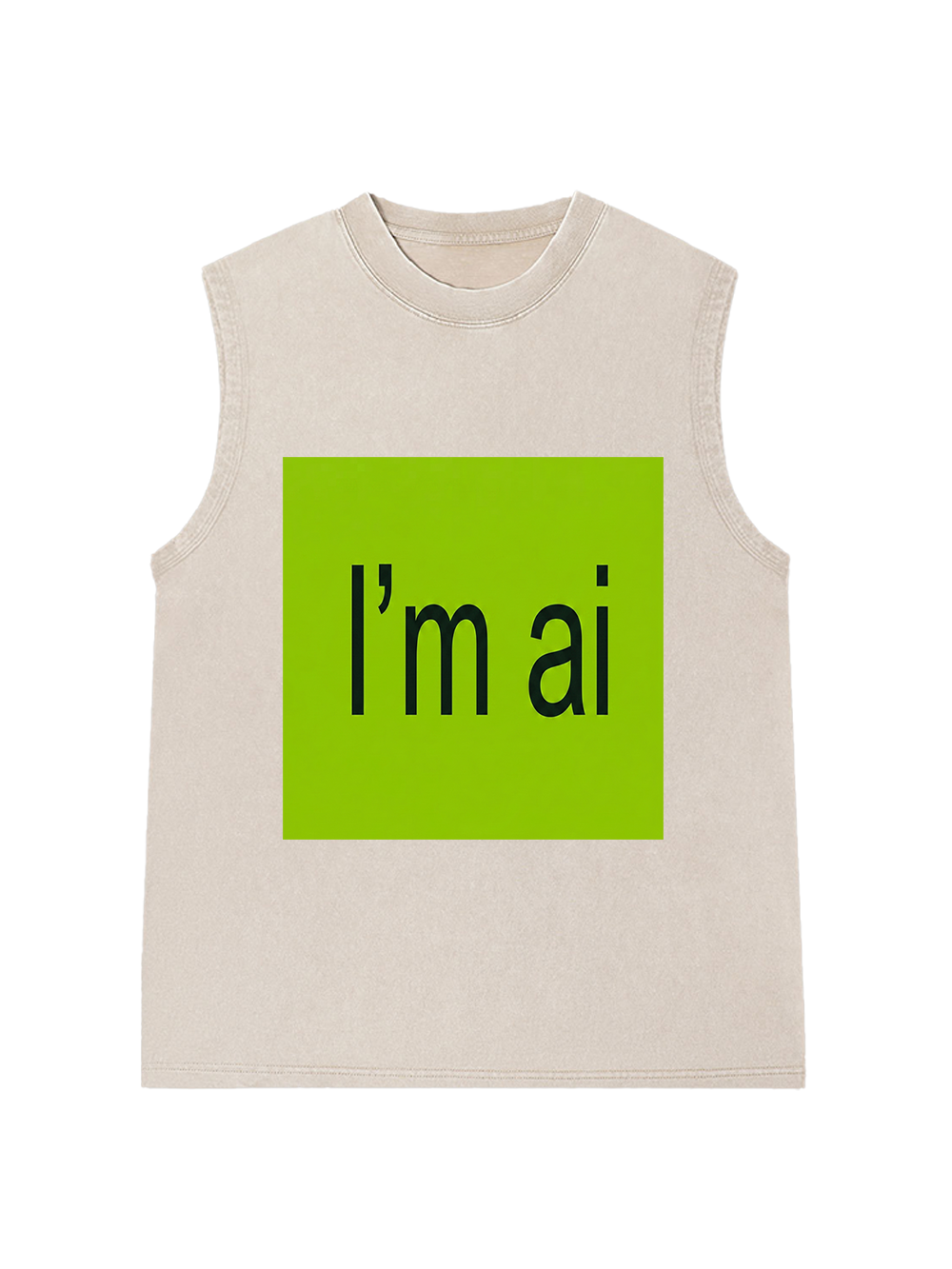 I'M AI WASHED TANK TOP