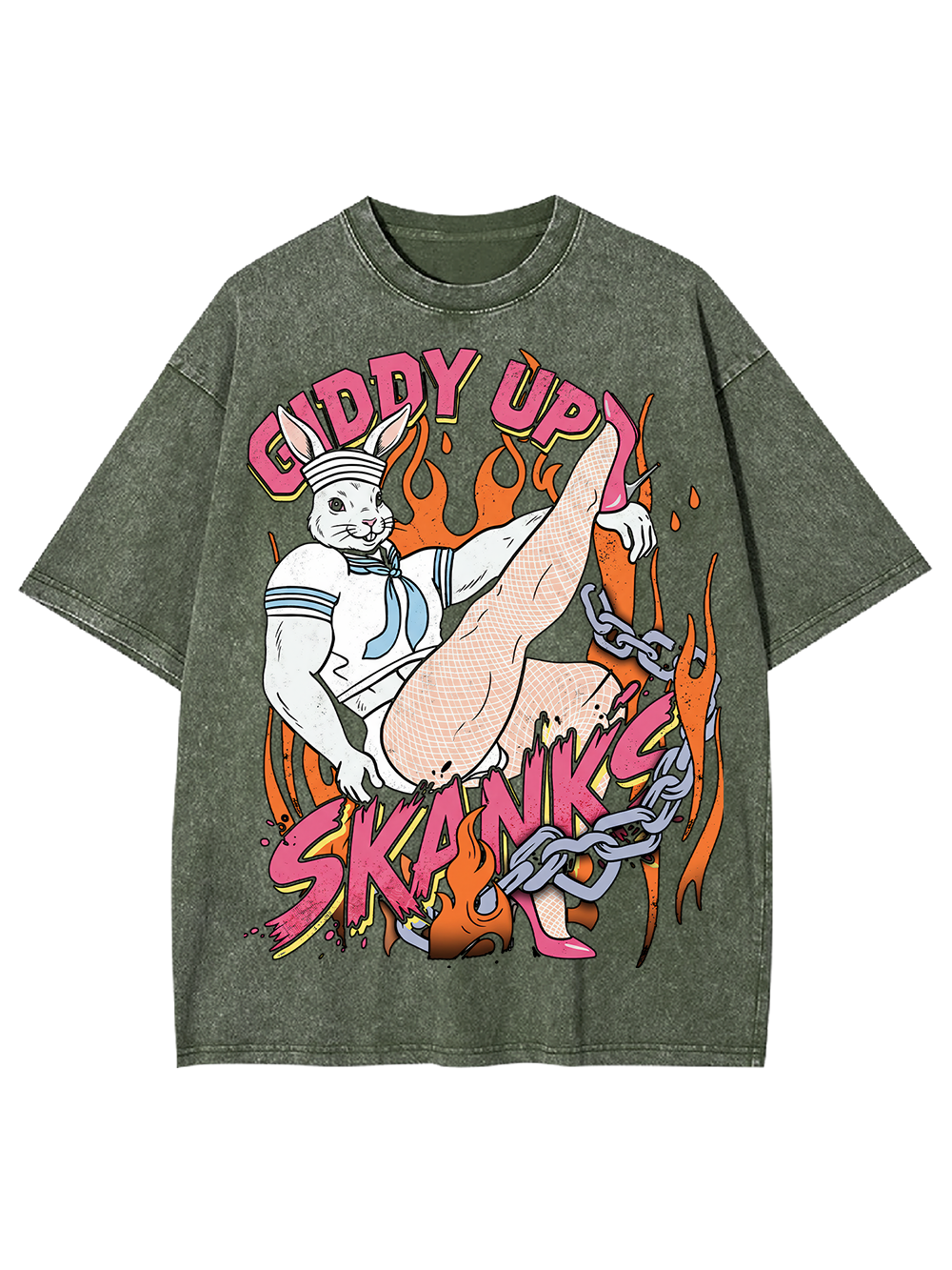 GIDDY UP SKANKS AAA WASHED TSHIRT