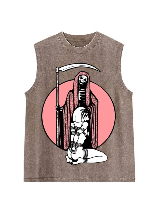 Death And Bound Washed Tank Top