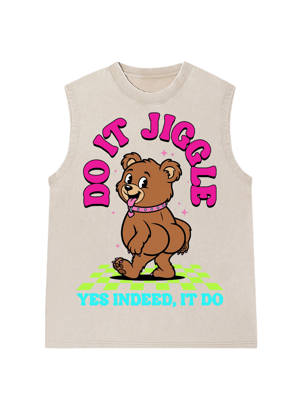DO IT JIGGLE WASHED TANK TOP
