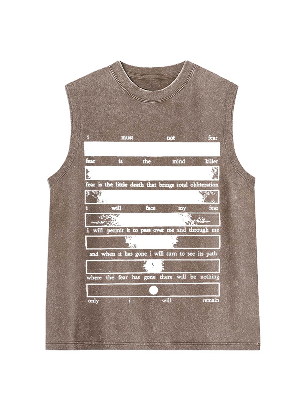 Conquering Fear Washed Tank Top