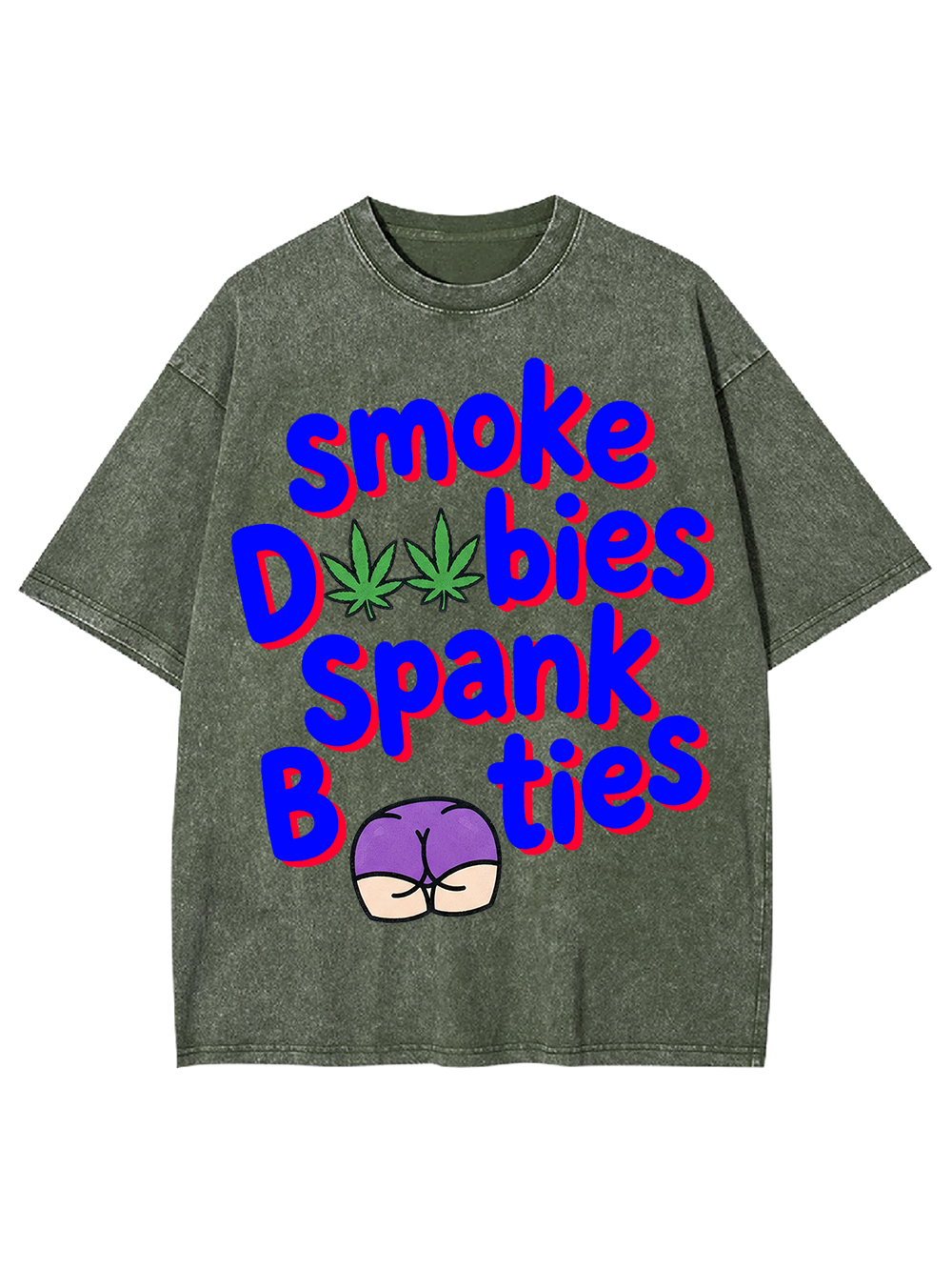 SMOKE DOOBIES SPANK BOOTIES AAA WASHED TSHIRT