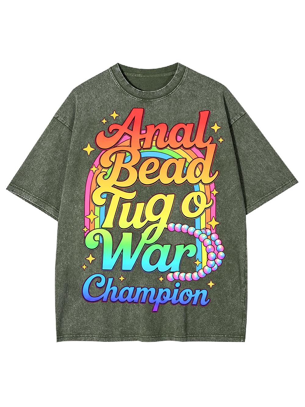 SATIRICAL TEXT AAA WASHED TSHIRT