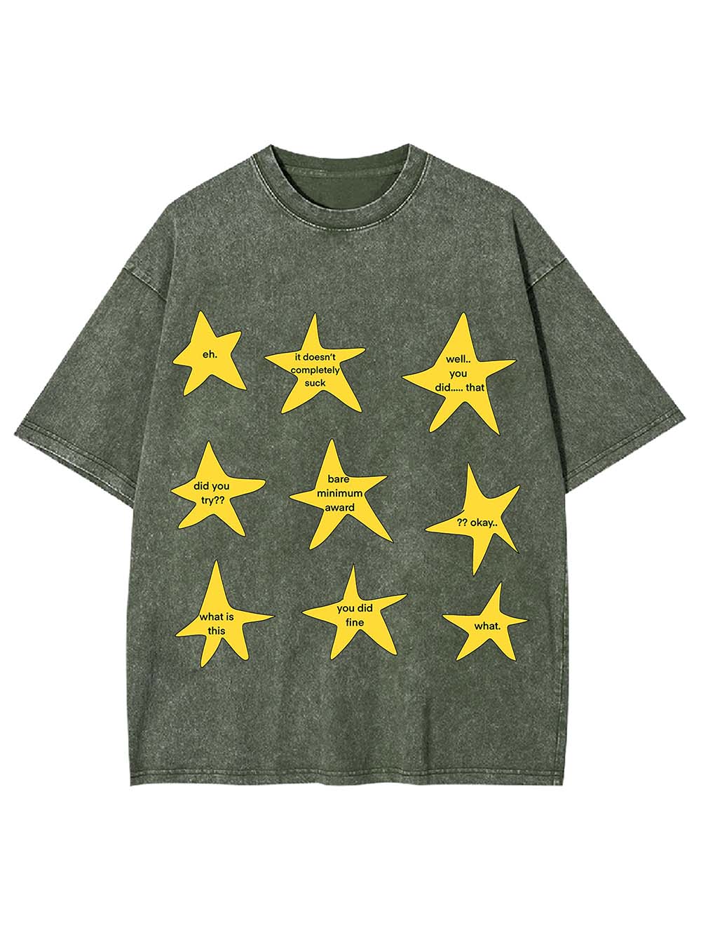 Snarky Gold Star Awards Washed Tshirt