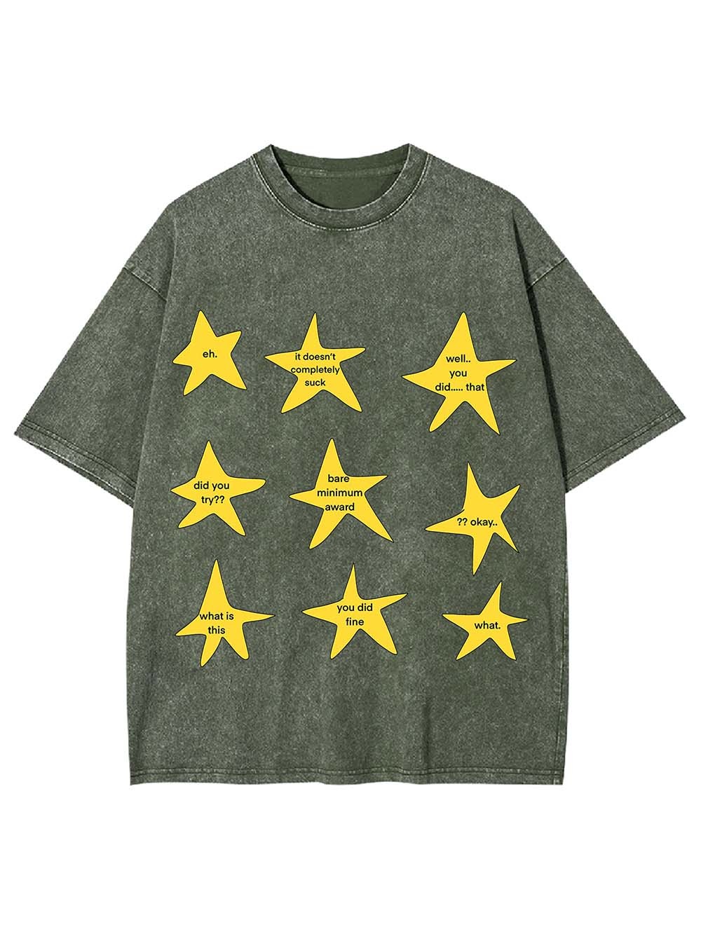 Snarky Gold Star Awards Washed Tshirt