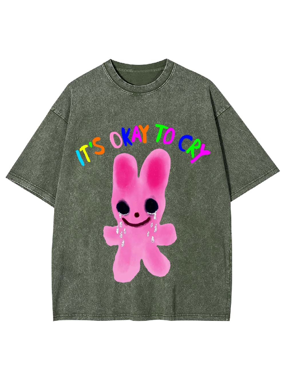 It's Okay To Cry Washed Tshirt