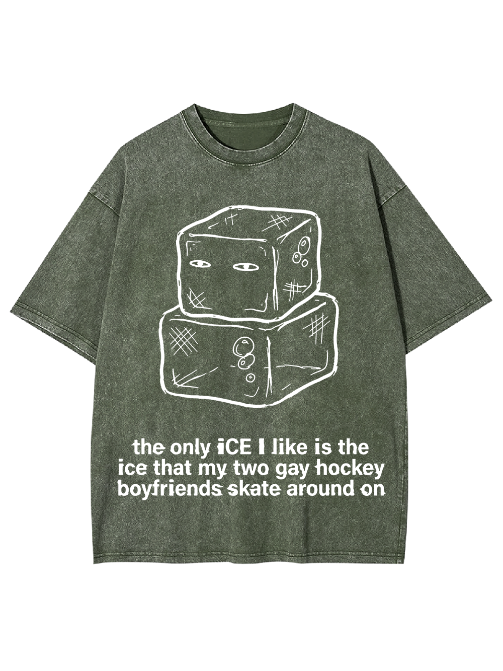 THE ONLY ICE I LIKE AAA WASHED TSHIRT