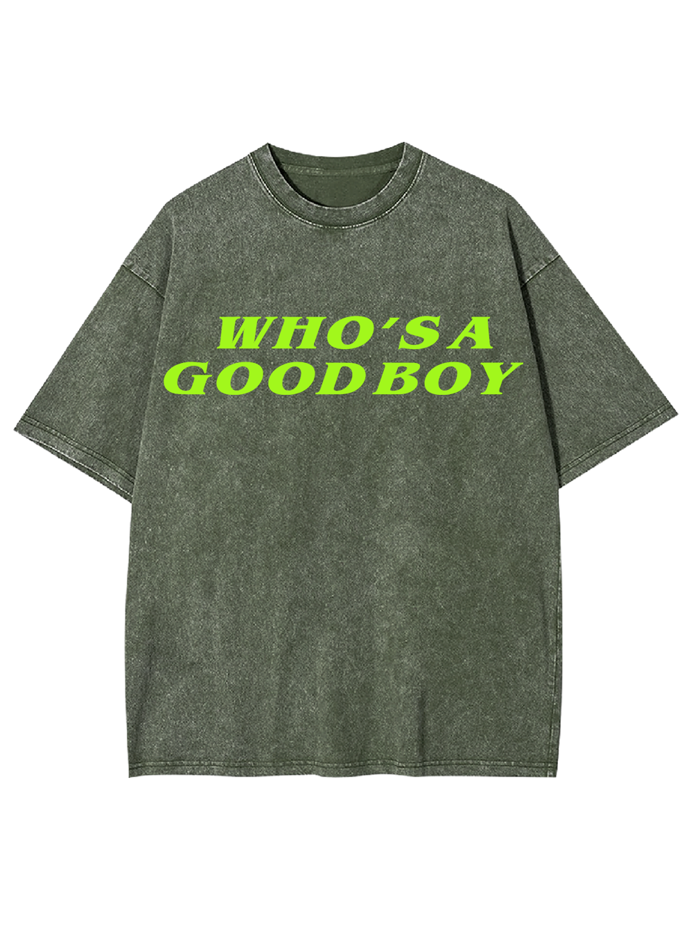 WHO’S A GOOD BOY AAA WASHED TSHIRT