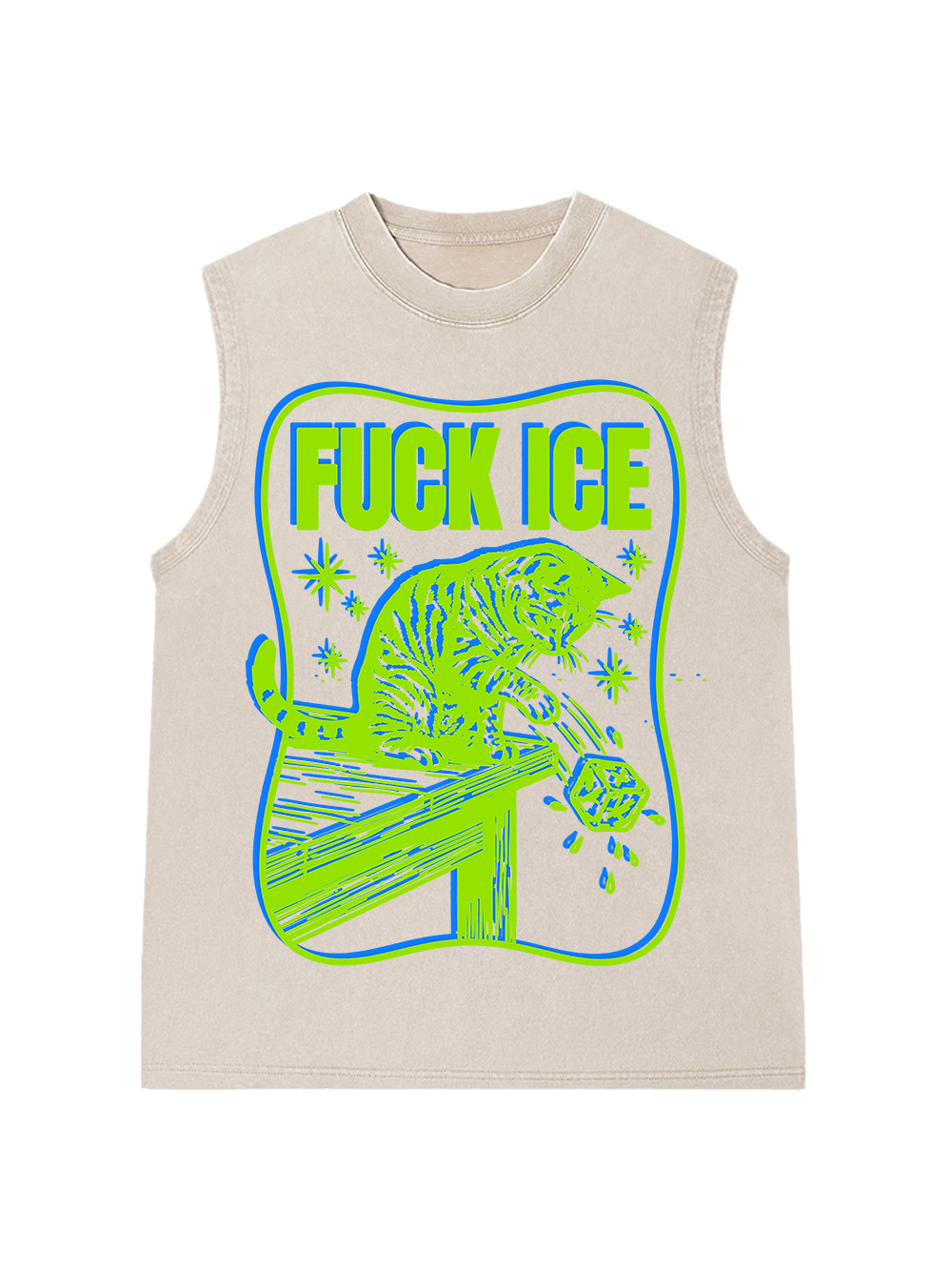 FUCK ICE WASHED TANK