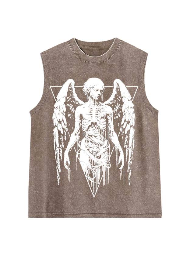 Deathly Angel Washed Tank Top