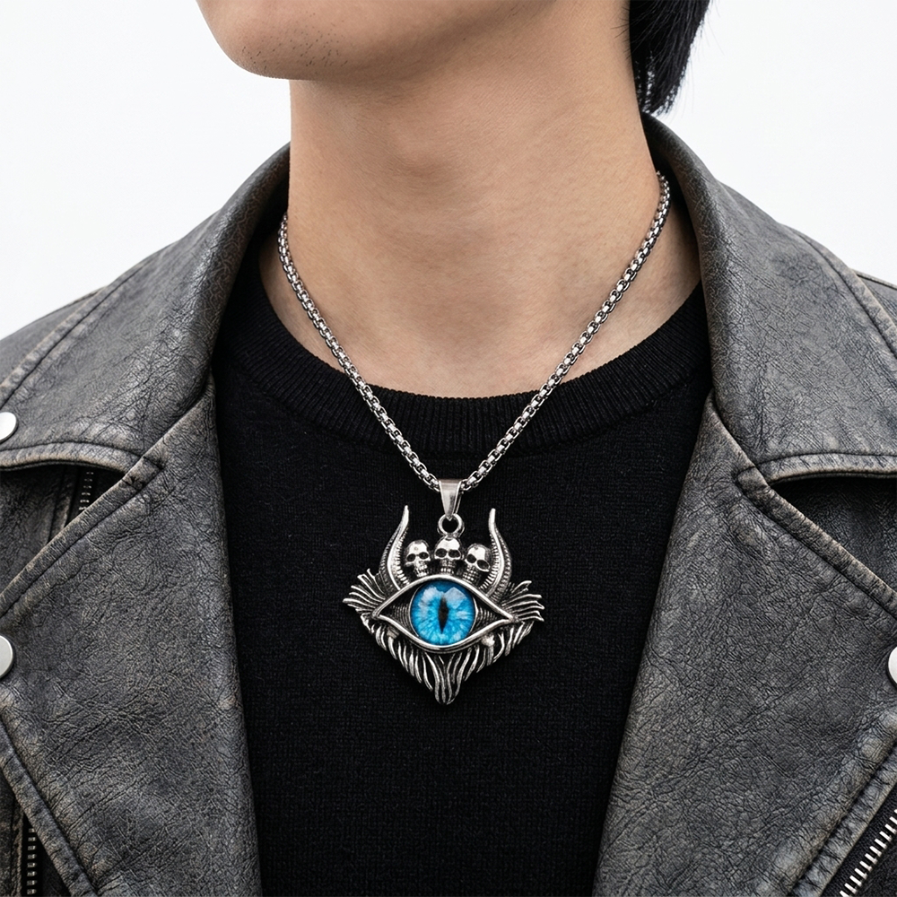 COLOR DEMON EYE CLO NECKLACE
