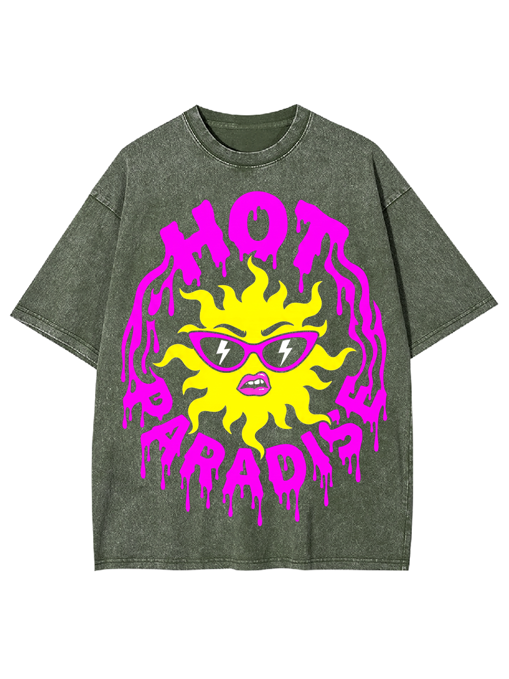 HOT PARADISE AAA WASHED TSHIRT