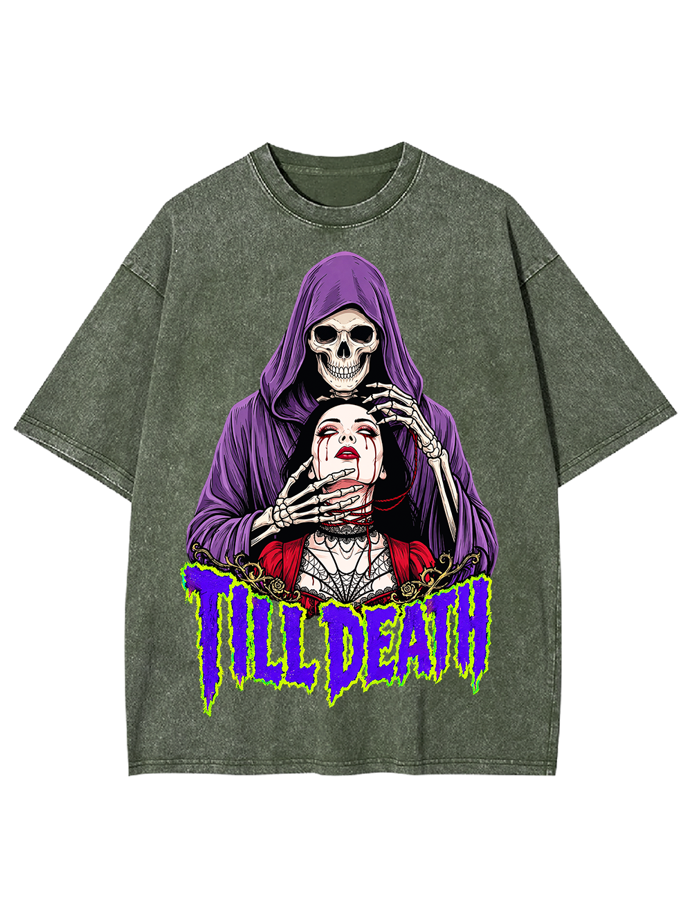 TILL DEATH AAA WASHED TSHIRT
