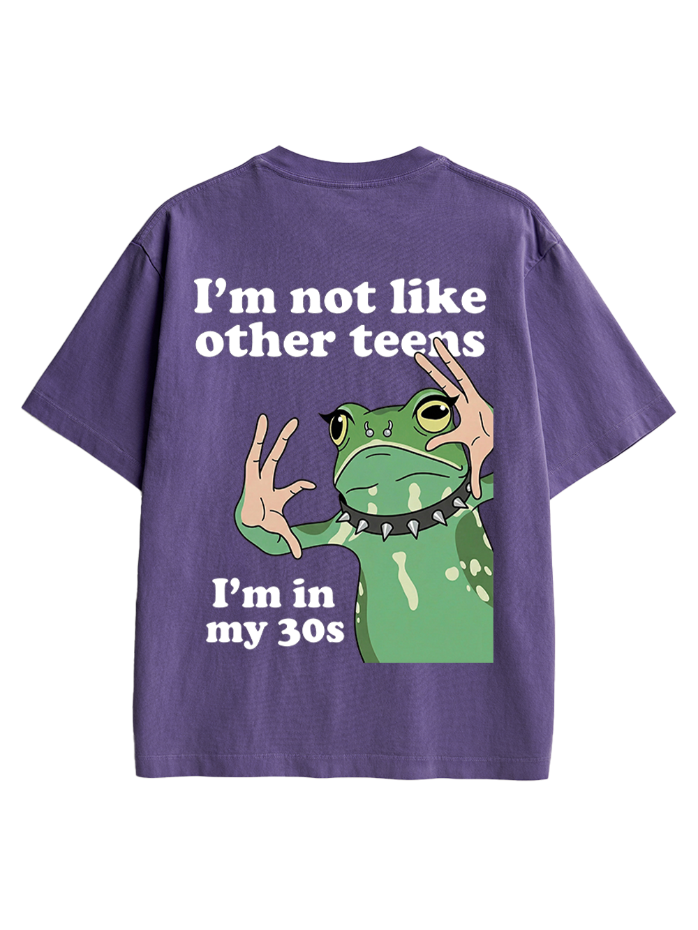 I’M NOT LIKE OTHER TEENS I’MIN MY 30S AAA BACKPRINT TSHIRT